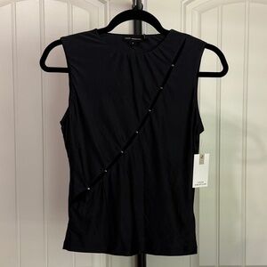 Good American | Navy Bead Shirt